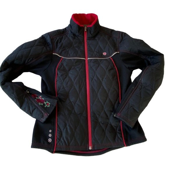 Pearl Izumi Quilted Thermal Insulated Tour Jacket M Cycling Black Full Zip - Picture 6 of 14